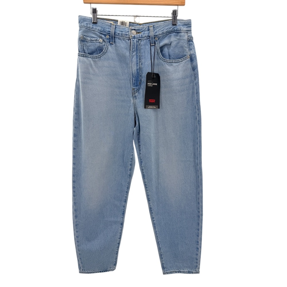 Levi's Premium High Loose Taper Jeans 30x29 Light Wash TENCEL NWT